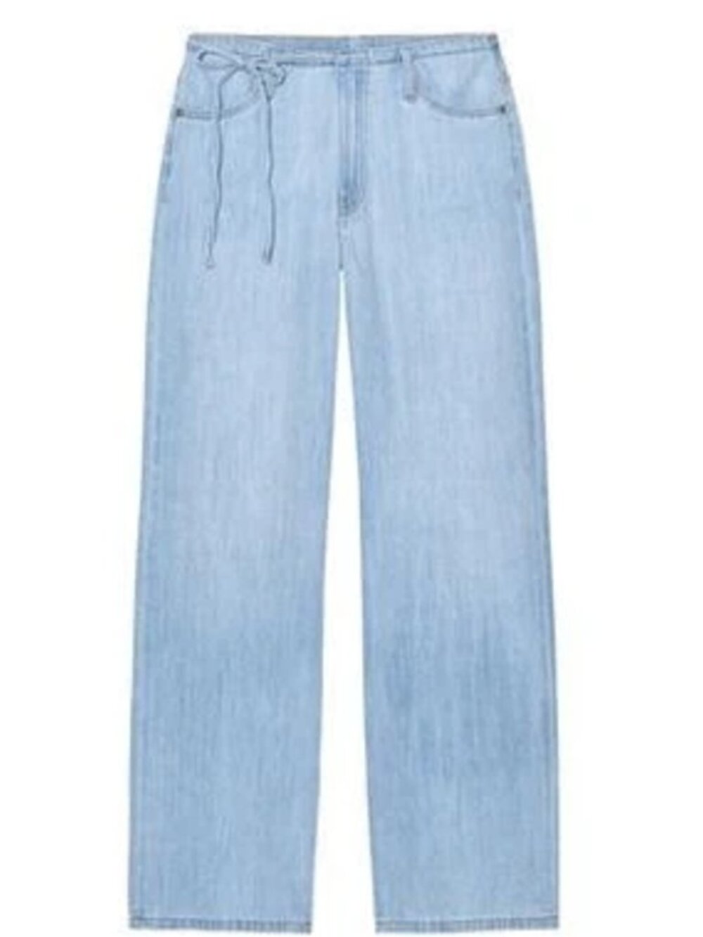 ZARA NWT WOMEN'S TRF DENIM PAJAMA PANTS JEANS, BLUE, SIZE 28 (US 6)